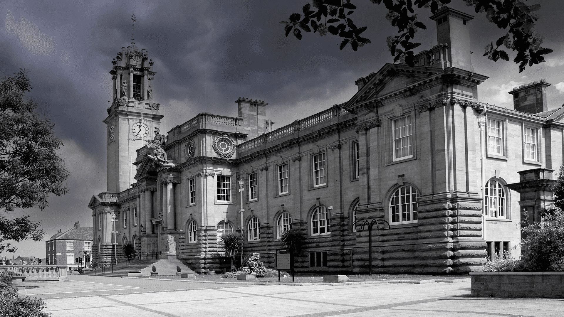 South Shields Town Hall - Stormy