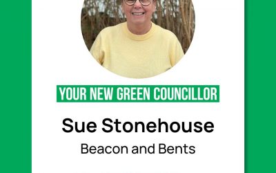 Cllr Sue Stonehouse is Re-elected to Represent Beacon & Bents.